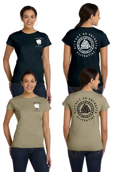 Picture of Triple Deuce Victory or Valhalla Women's Cotton T-Shirt